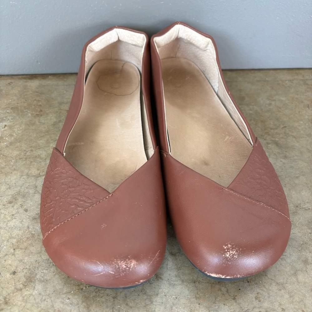 Xero Shoes Phoenix Brown Leather Flats Size 8.5